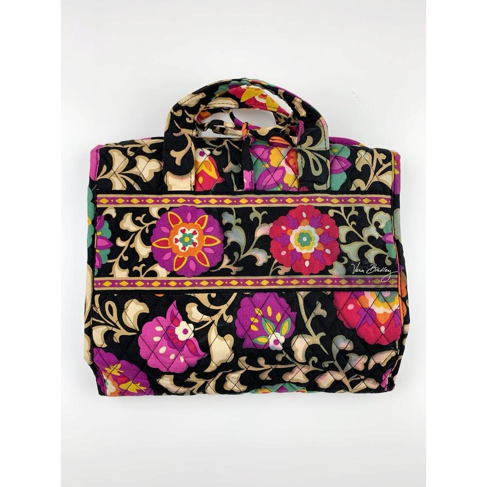 Vera Bradley Trifold Organizer Toiletry Makeup Travel Hanging Bag Suzani Florals